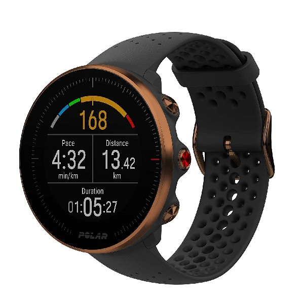 Reloj deportivo - Polar Vantage M, Negro, Multideporte, M/L, Resistente al agua