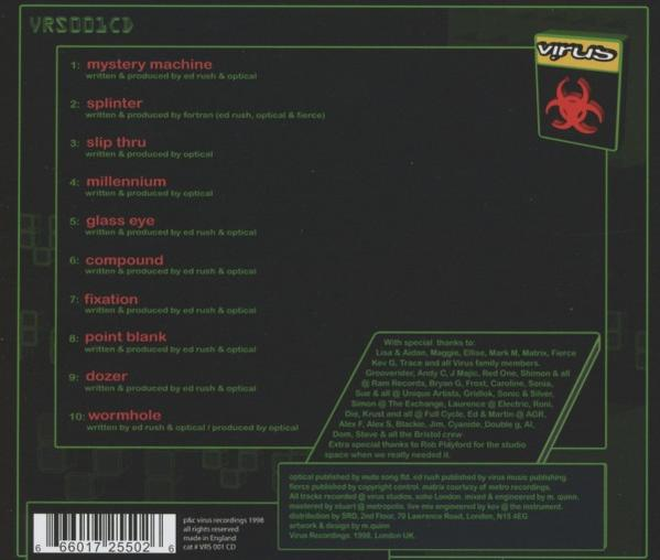 Ed Rush, Optical - Wormhole  - (CD)