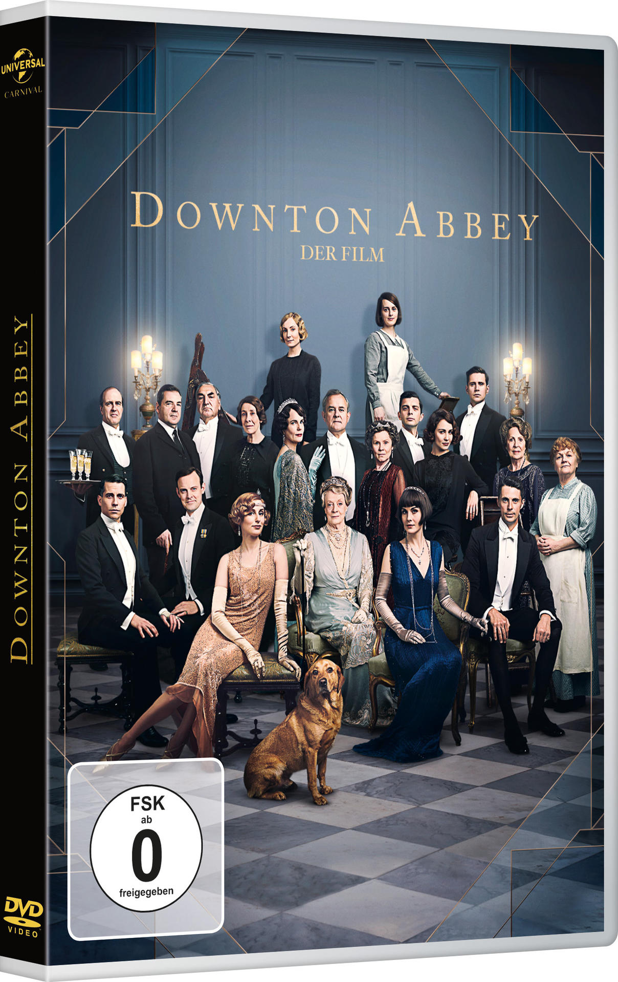 DVD-Hülle von 'Downton Abbey'. Das Cover zeigt eine Gruppe von Leuten und den Serientitel.