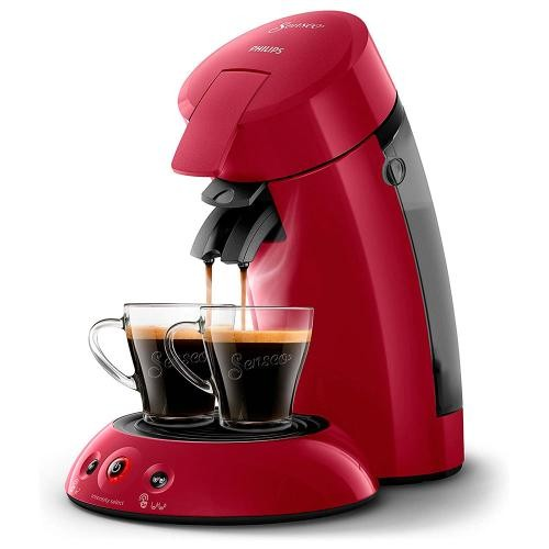 Cafetera Philips Hd655461 rojo hd6554 91 senseo original oscuro monodosis crema plus hd655491 intenso 1450 con tecnología coffee boost y color independiente 07