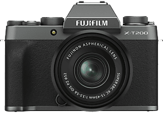 FUJIFILM X-T200 Body + XC15-45mmF3.5-5.6 OIS PZ - Fotocamera Argento scuro