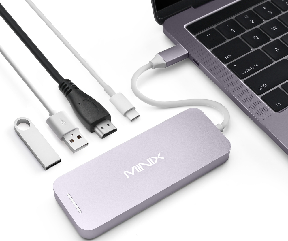 MINIX Hub Neo USC-C Grijs (NEO-S4SI)