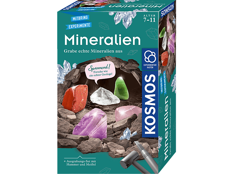 KOSMOS Mineralien Experimentierkasten, Mehrfarbig