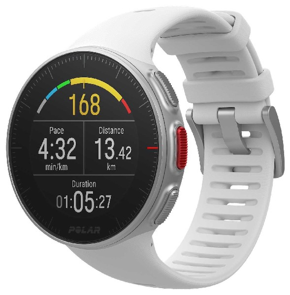 Reloj deportivo - Polar Vantage V + Pulsómetro banda torácica HR, Blanco, 1.2", GPS, Barómetro