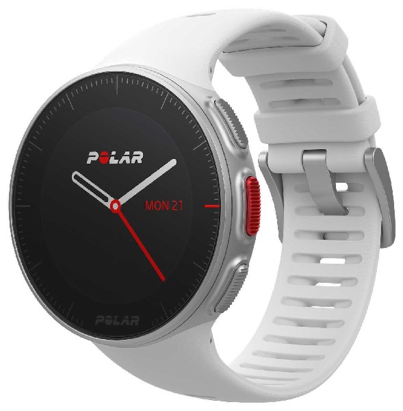 Reloj deportivo - Polar Vantage V + Pulsómetro banda torácica HR, Blanco, 1.2", GPS, Barómetro