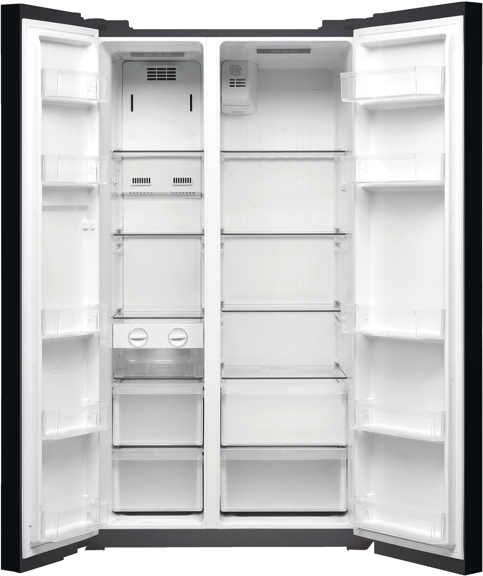 Frigorífico americano - Hotpoint SXBHAE 925, 510 L, 2 Puertas, No Frost, Negro
