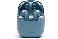 Auriculares inalámbricos - JBL Tune 220TWS, True Wireless, Micrófono, Asistente de voz, Estuche de carga, Azul