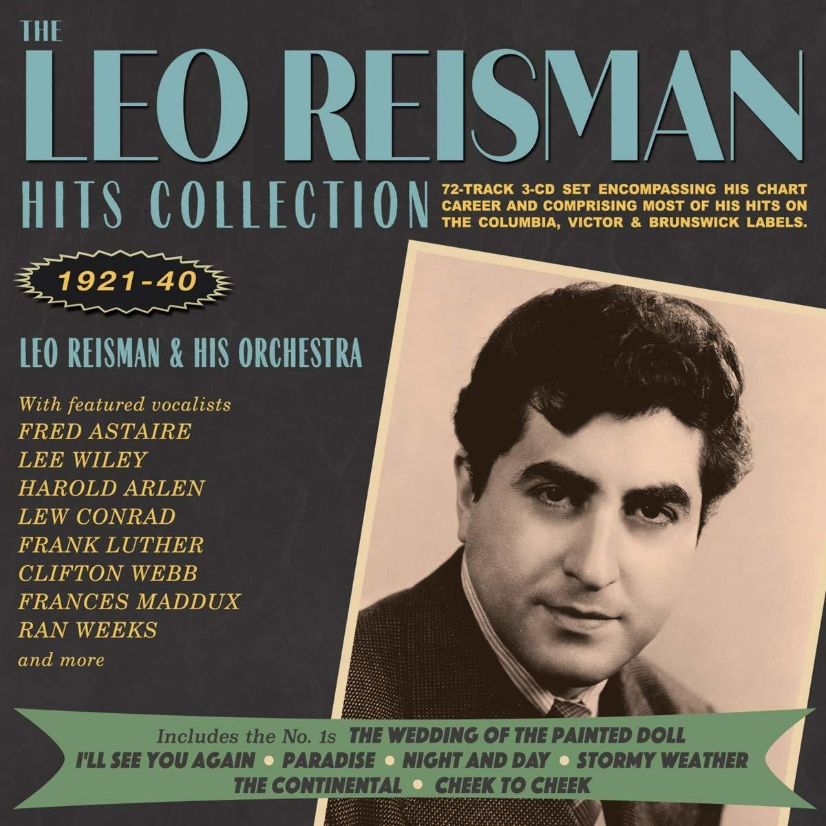 Albumcover mit Text: Leo Reisman Hits Collection 1921-40 und Foto eines Mannes.