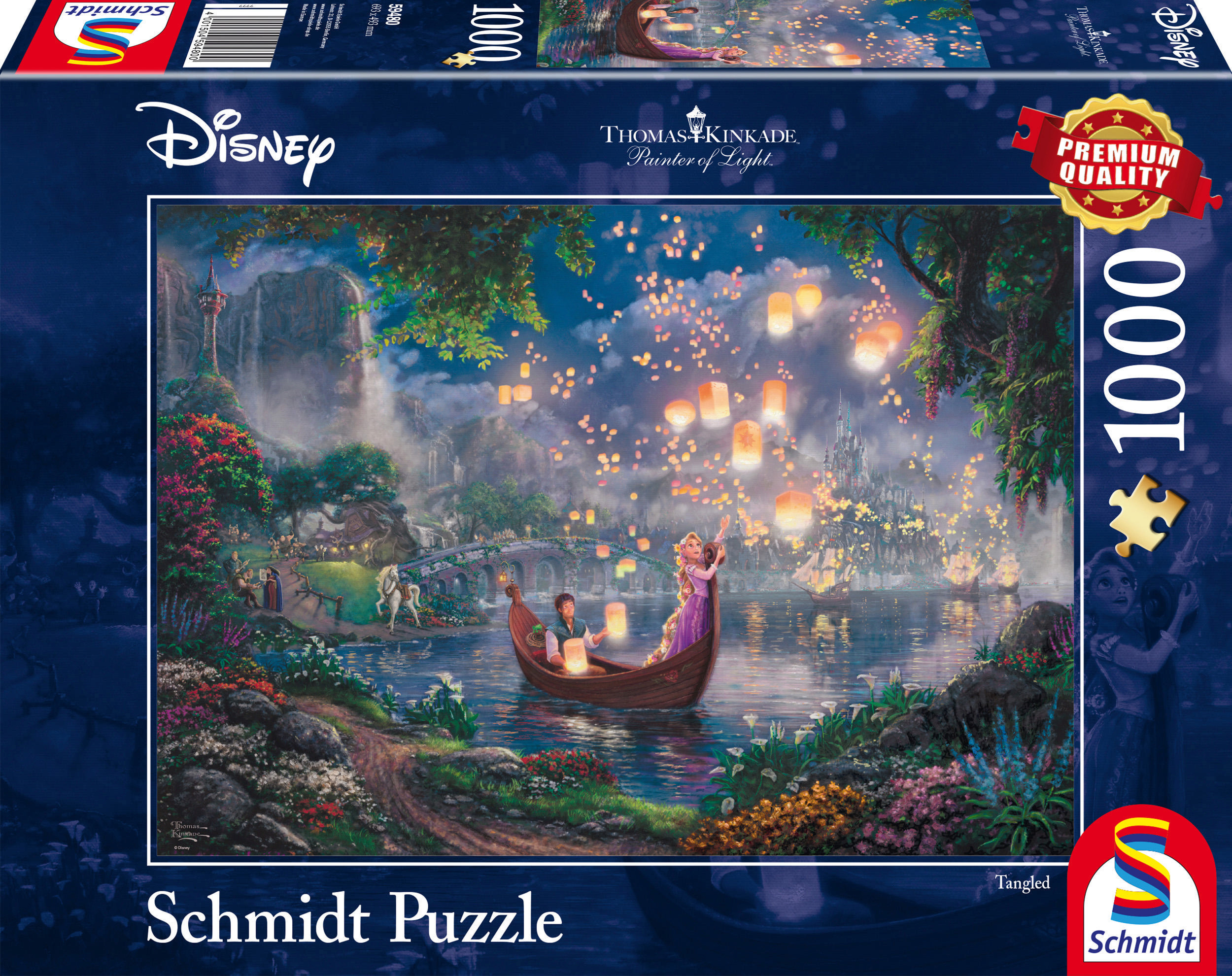 Disney SPIELE von (UE) 1.000 Thomas Mehrfarbig Kinkade Puzzle SCHMIDT Rapunzel Teile