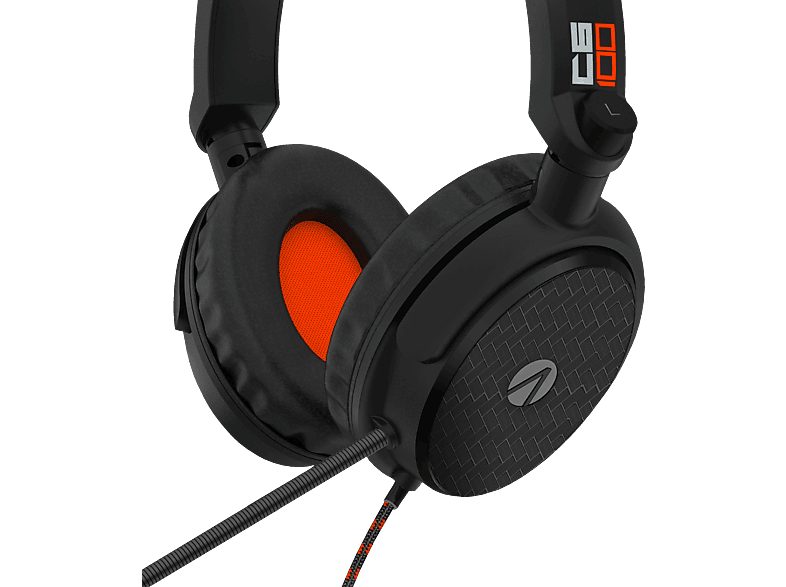Thumbnail - STEALTH Multiformat Stereo Gaming Headset - C6-100, On-ear Schwarz/Orange