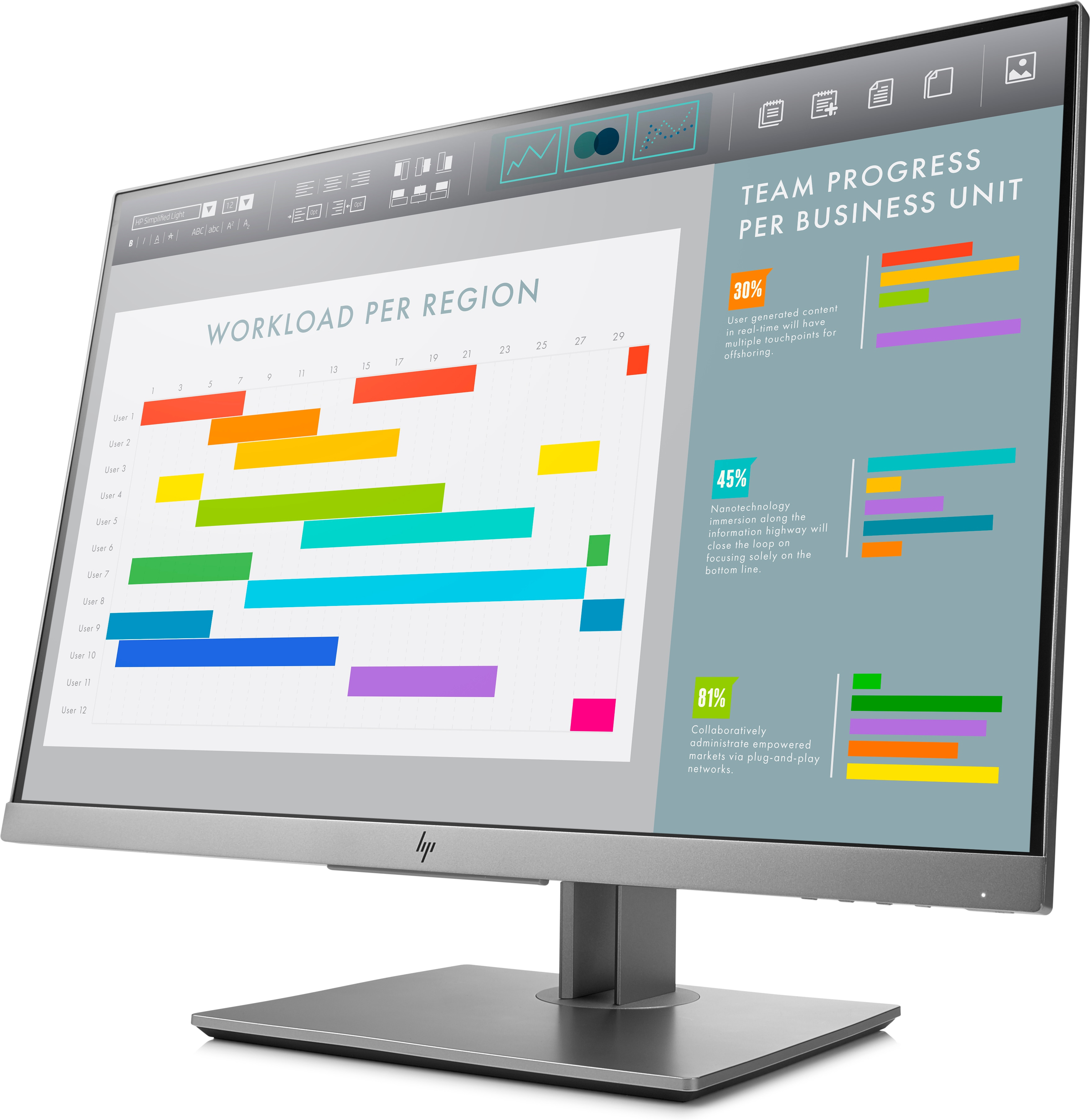 HP EliteDisplay E243i - Monitor, 24 ", Full-HD, 60 Hz, Schwarz, Silber