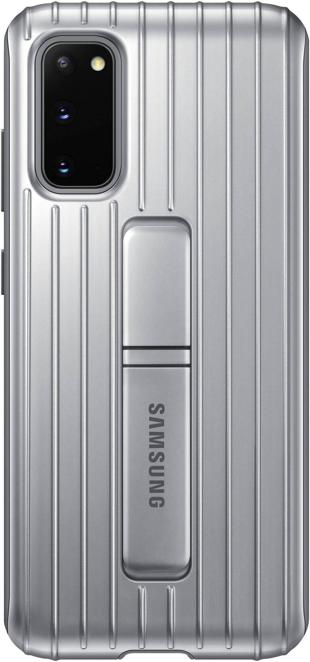 SAMSUNG Protective Standing Cover, Backcover, Samsung, Galaxy S20, Silber