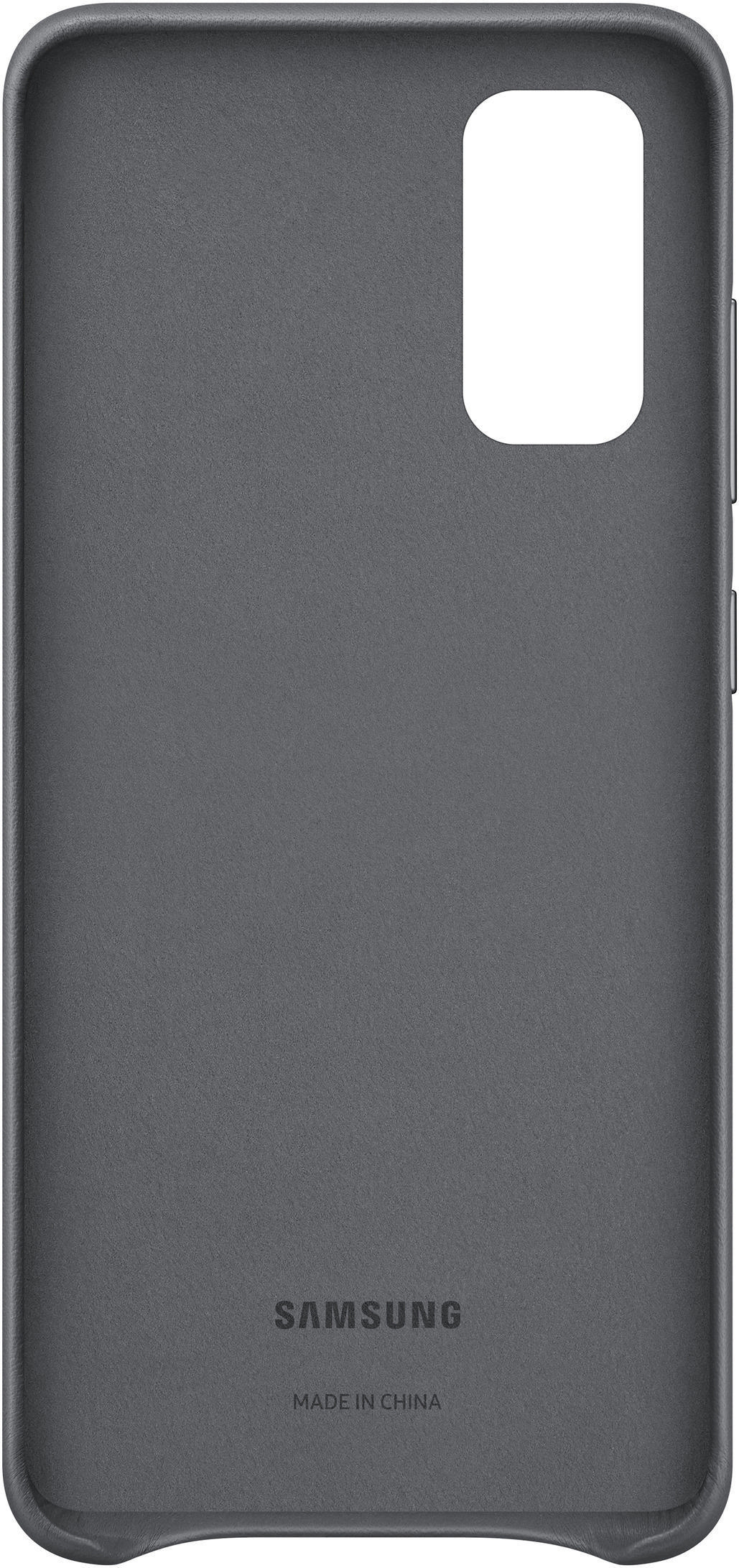 SAMSUNG Leather Cover, Backcover, Samsung, Galaxy S20, Grau