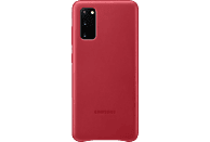 SAMSUNG Leather Cover, Backcover, Samsung, Galaxy S20, Rot