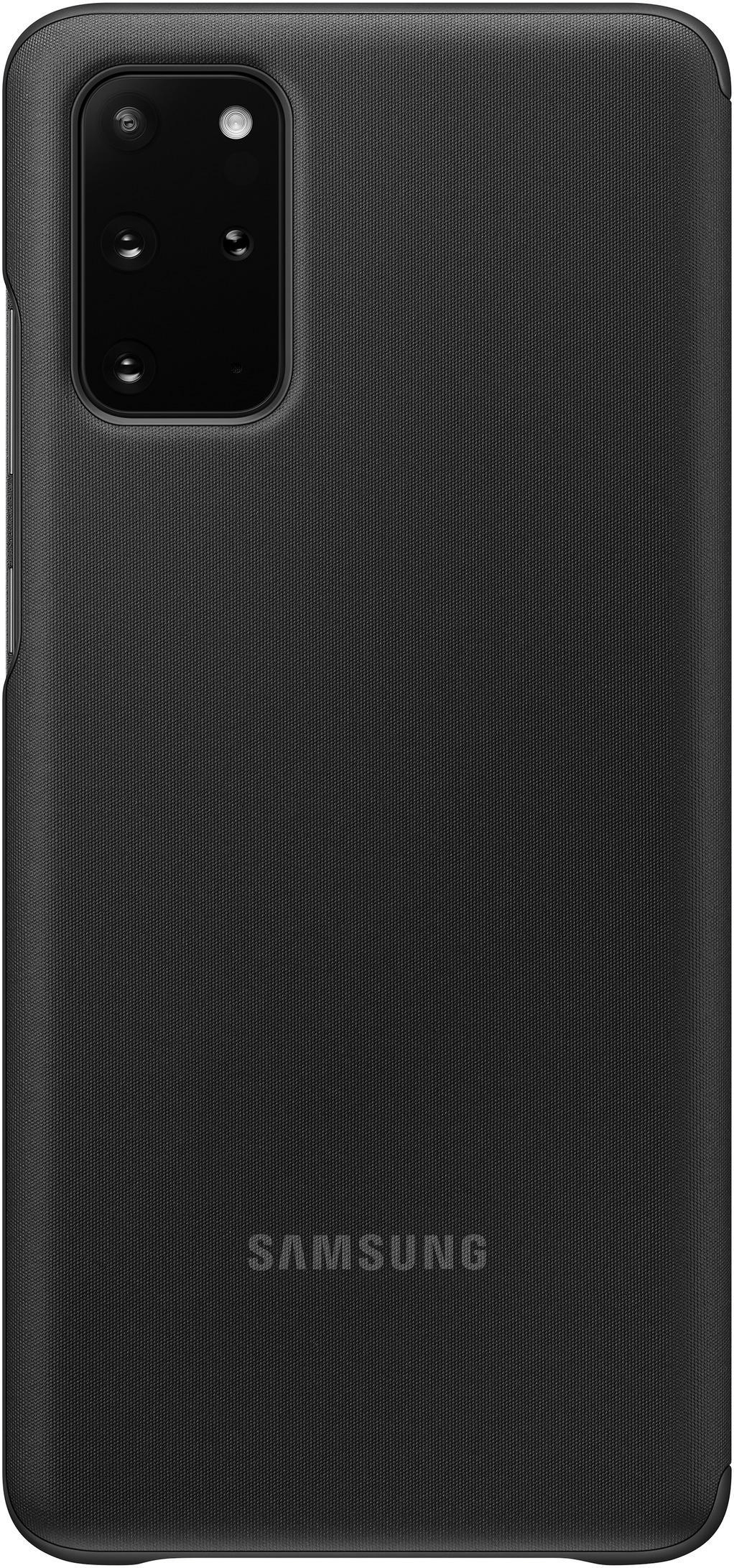 SAMSUNG Clear View Cover, Bookcover, Samsung, Galaxy S20+, Schwarz