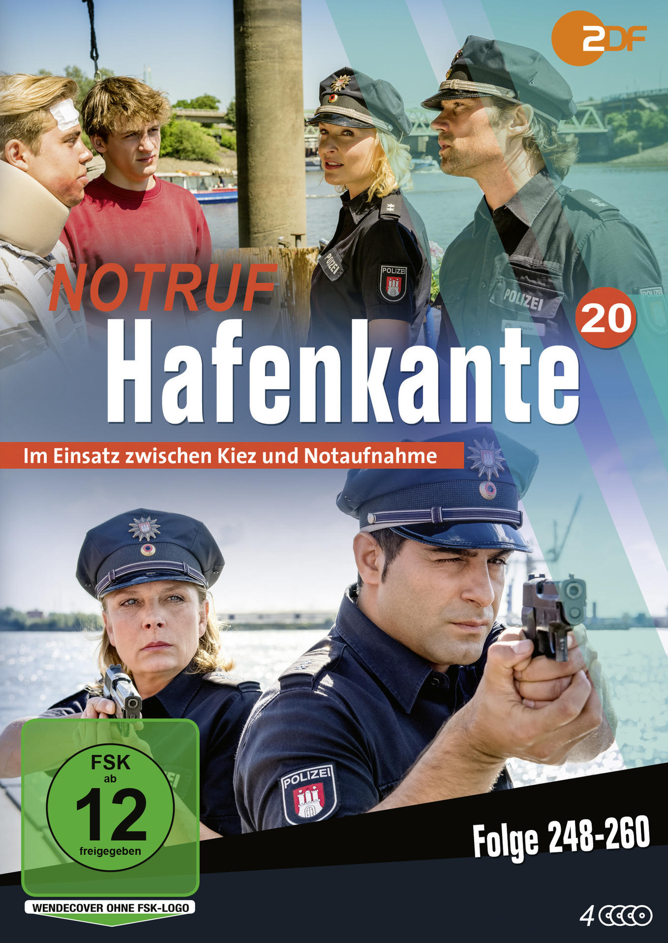 DVD-Cover. Männer und Frauen in Polizeiuniformen. Text auf Deutsch.