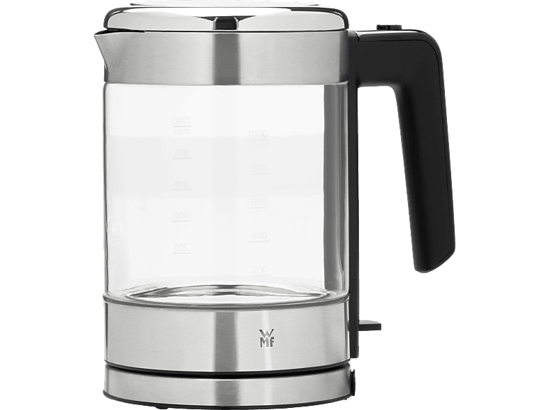 WMF 04.1319.0011 KÜCHENminis Wasserkocher, Cromargan matt/Glas