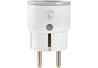 NEDIS SmartLife Wi-Fi-s okos konnektor, fogyasztás mérővel, fehér-szürke