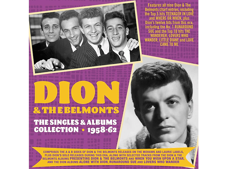 1957-62 COLLECTION (CD) The Belmonts - And - Dion SINGLES ALBUMS &