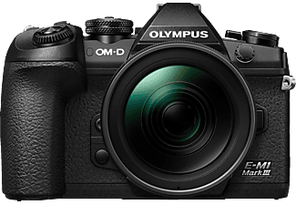 OLYMPUS OM-D E-M1 Mark III inkl. M.Zuiko Digital ED 12-40mm F2.8 PRO Systemkamera  mit Objektiv 12-40 mm , 7,6 cm Display Touchscreen, WLAN
