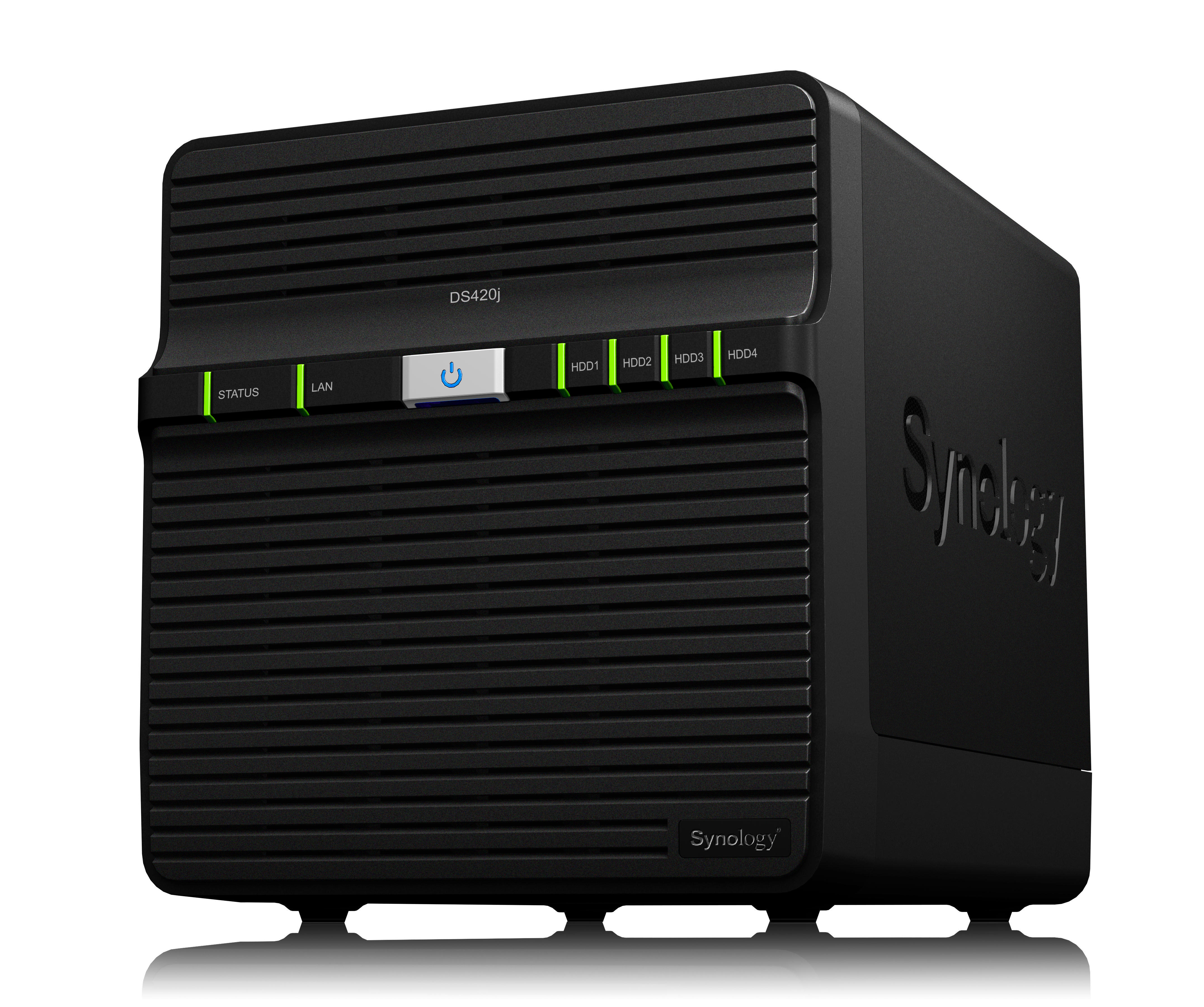 SYNOLOGY DiskStation DS420j NAS 3,5 Zoll Anzahl Festplattenschächte: 4 Schwarz}