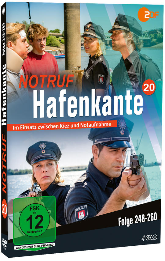 'Notruf Hafenkante' DVD-Hülle mit Polizisten.