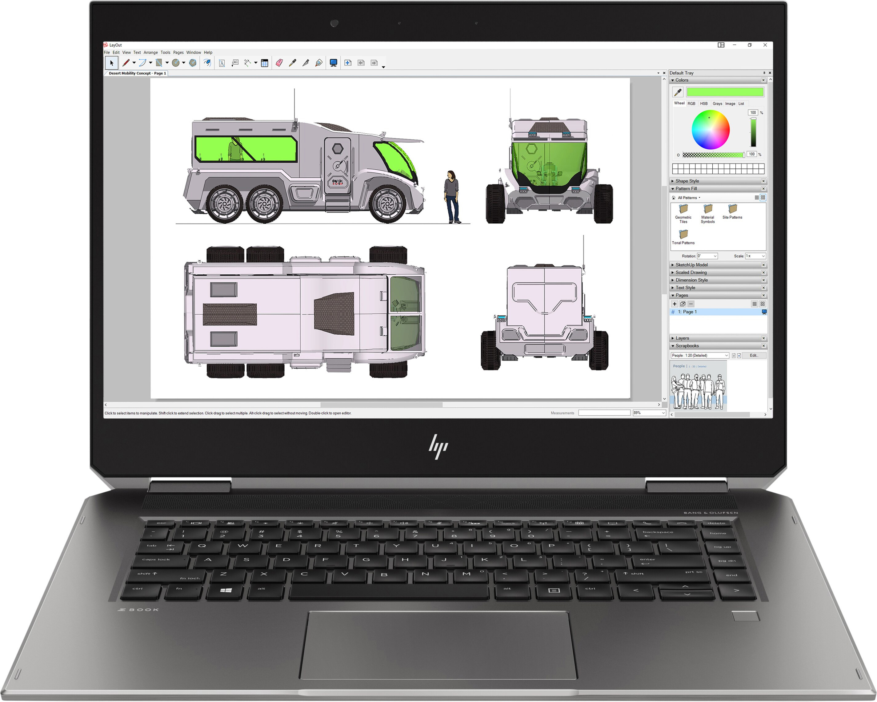 HP - B2B ZBook Studio x360 G5 - 15,6 Zoll - Intel® Core™ i7 i7-8850H - 16 GB - 512 GB