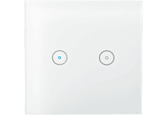 NEDIS WIFIWS20WT intelligens világításkapcsoló dual, fehér