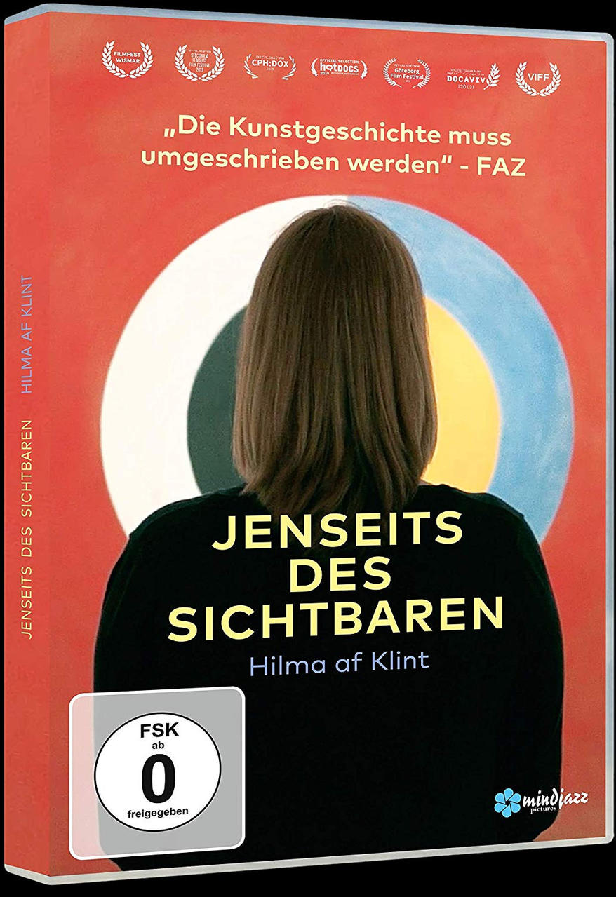 DVD-Hülle mit Frauenrücken, Titel: Jenseits des Sichtbaren, Hilma af Klint.