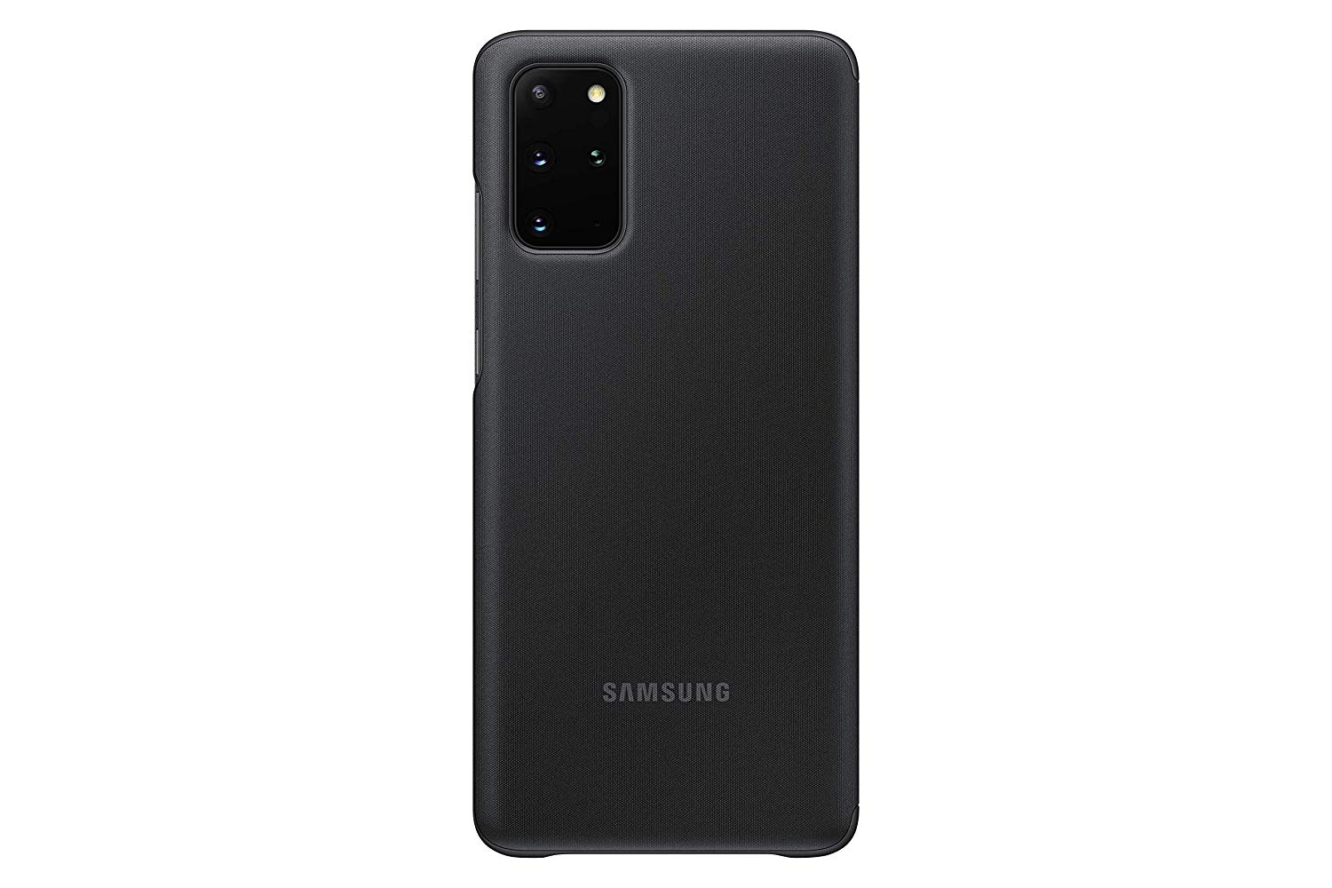Funda - Samsung Clear View Cover, para Samsung Galaxy S20+, Con tapa, Visor notificaciones, Negro