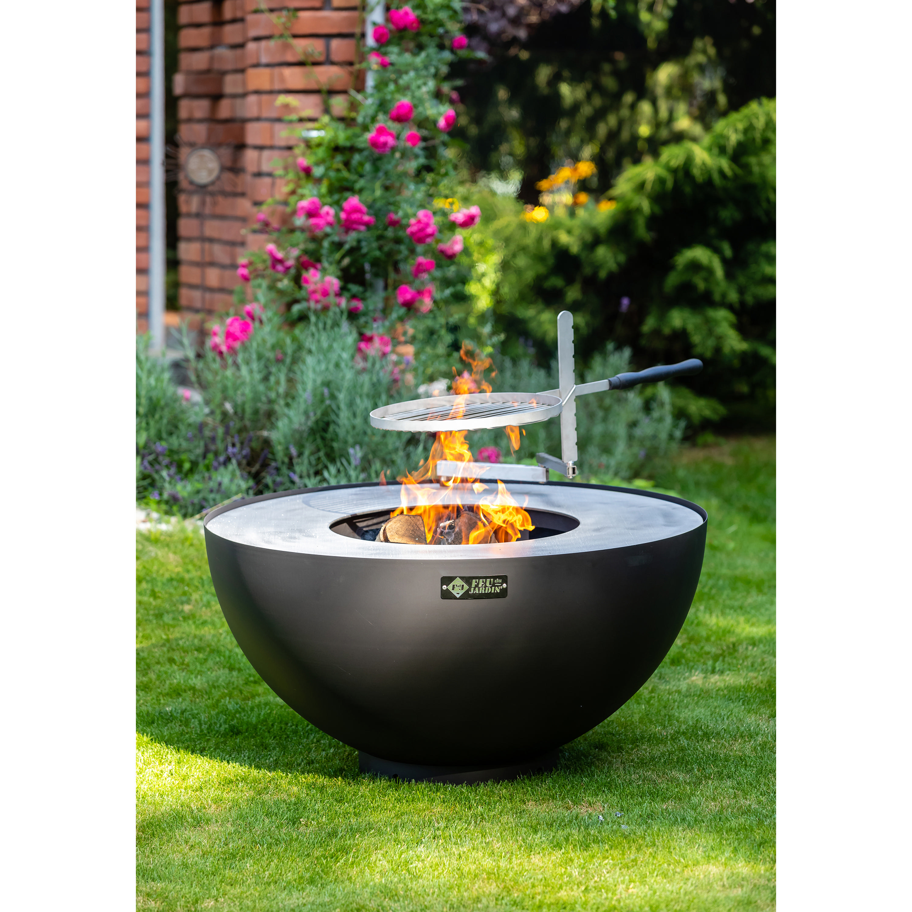 SUNSET BBQ 20.500.037 BOULE Feuerschale, Schwarz 