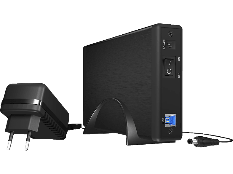RAIDSONIC icy Box icy Box IB-377U3 Externes Speichergehäuse mit EasySwap Mechanismus, Schwarz; Externes Festplattengehäuse — Foto 2 von 2