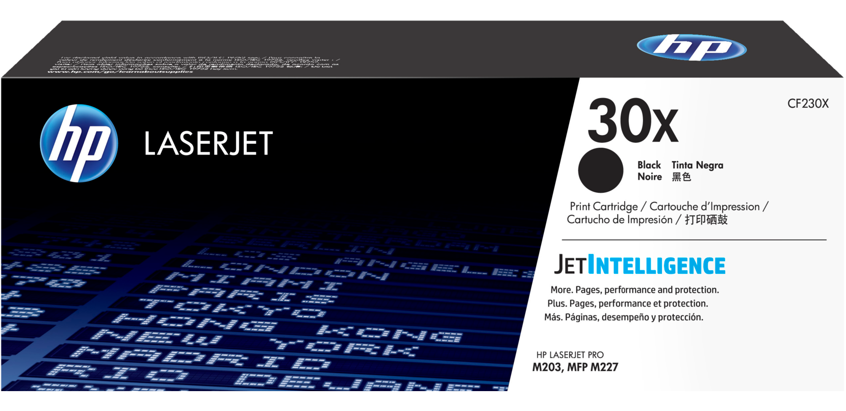 HP 30X fekete nagy kapacitású eredeti LaserJet tonerkazetta (CF230X)