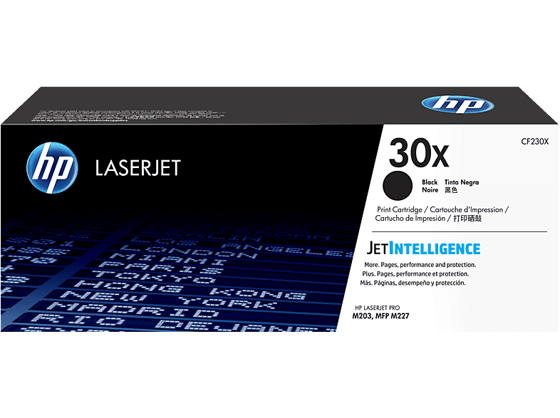 HP 30X fekete nagy kapacitású eredeti LaserJet tonerkazetta (CF230X)