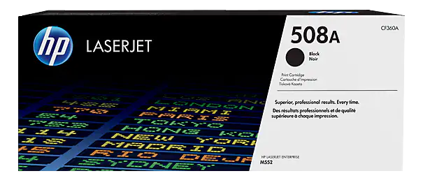 HP 508A fekete eredeti LaserJet tonerkazetta (CF360A)