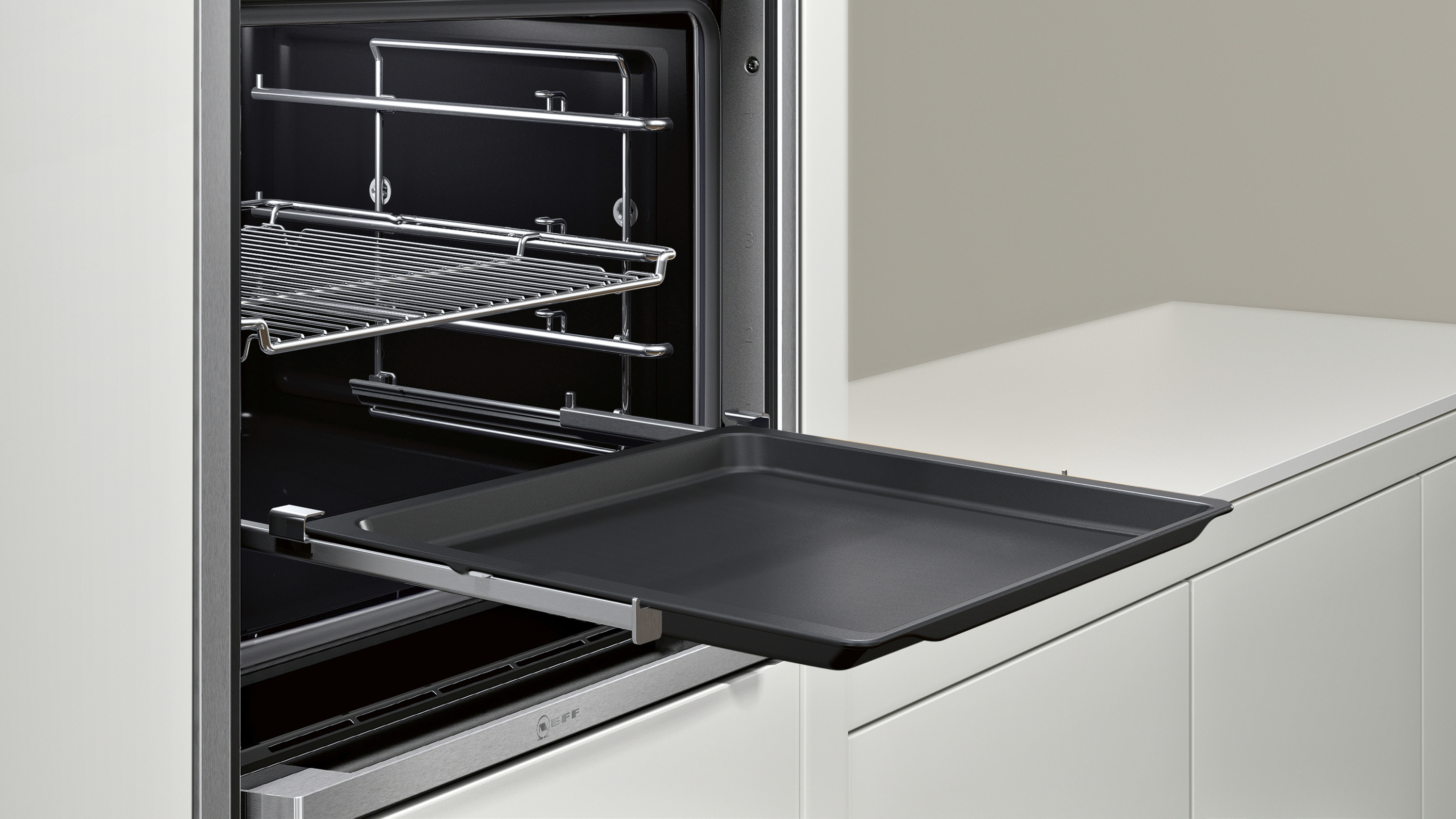 NEFF BFT 4664 N - B46FT64N0, Backofen (Einbaugerät, 71 l, 596 mm breit), Slide&Hide, Dampfgarfunktion