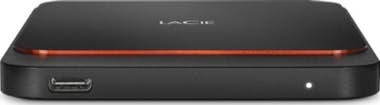 SSD externo - Lacie Portable SSD, 1 TB, USB-C, Para PC y Mac, Negro
