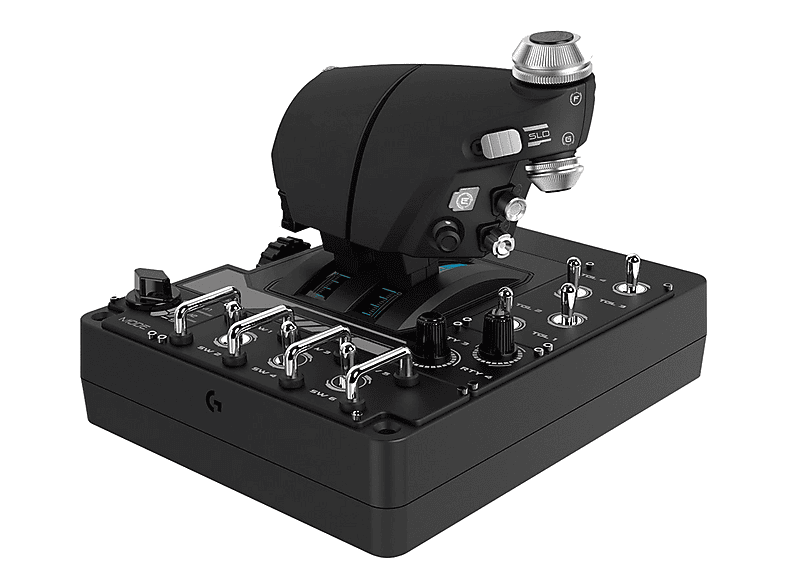 LOGITECH G X56 H.O.T.A.S. RGB-Controller, Throttle- und Stick-Simulation, Weltraum-Flugsimulation; Joystick und Gasregler — Foto 3 von 5