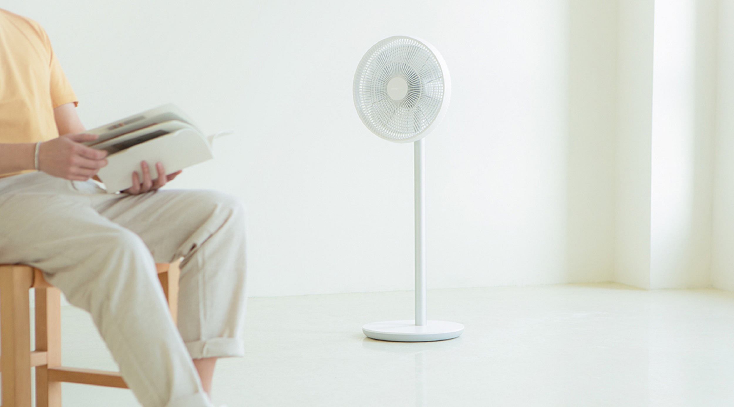 SMARTMI SMARTMI Standing Fan 2S  Standventilator Weiß (33,6 Watt)