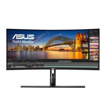 Monitor - Asus PA34VC PROART, 34", Curvo, UWQHD, Thunderbolt, HDR-10, 100Hz, sRGB, Negro