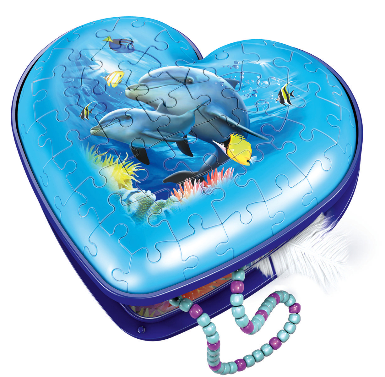 - Unterwasserwelt RAVENSBURGER Mehrfarbig Herzschatulle Puzzle 3D
