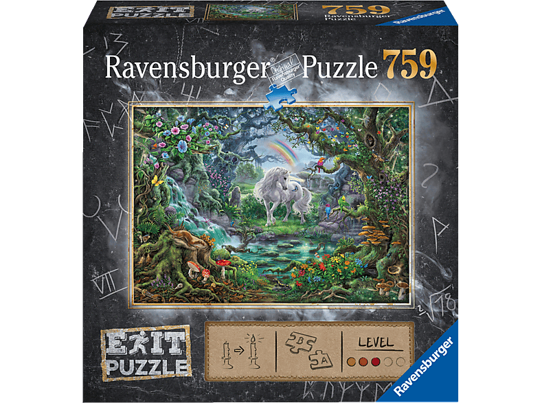 RAVENSBURGER EXIT Puzzle Einhorn Mehrfarbig