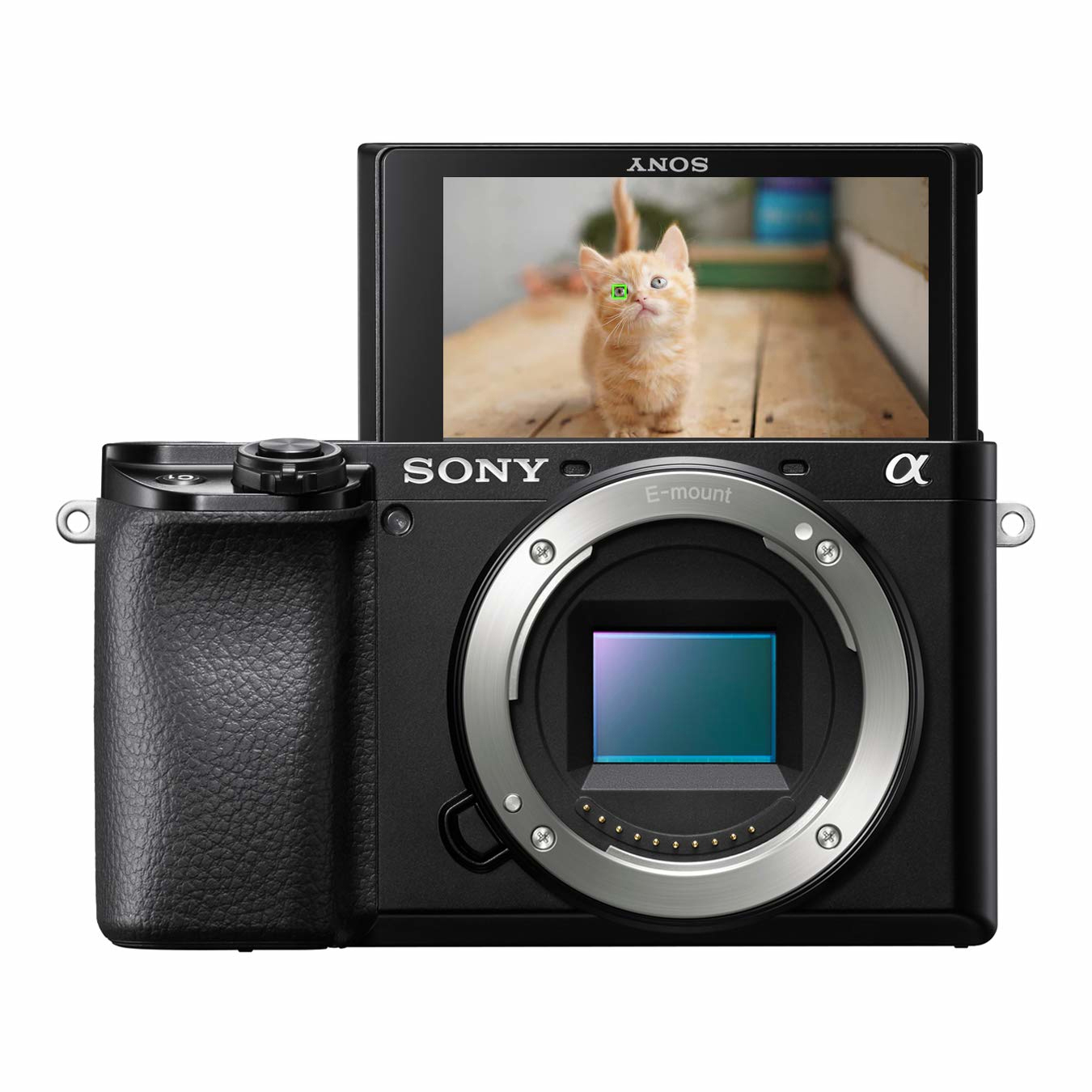 SONY Alpha 6100 Body (ILCE-6100) Systemkamera, 7,6 cm Display Touchscreen, WLAN