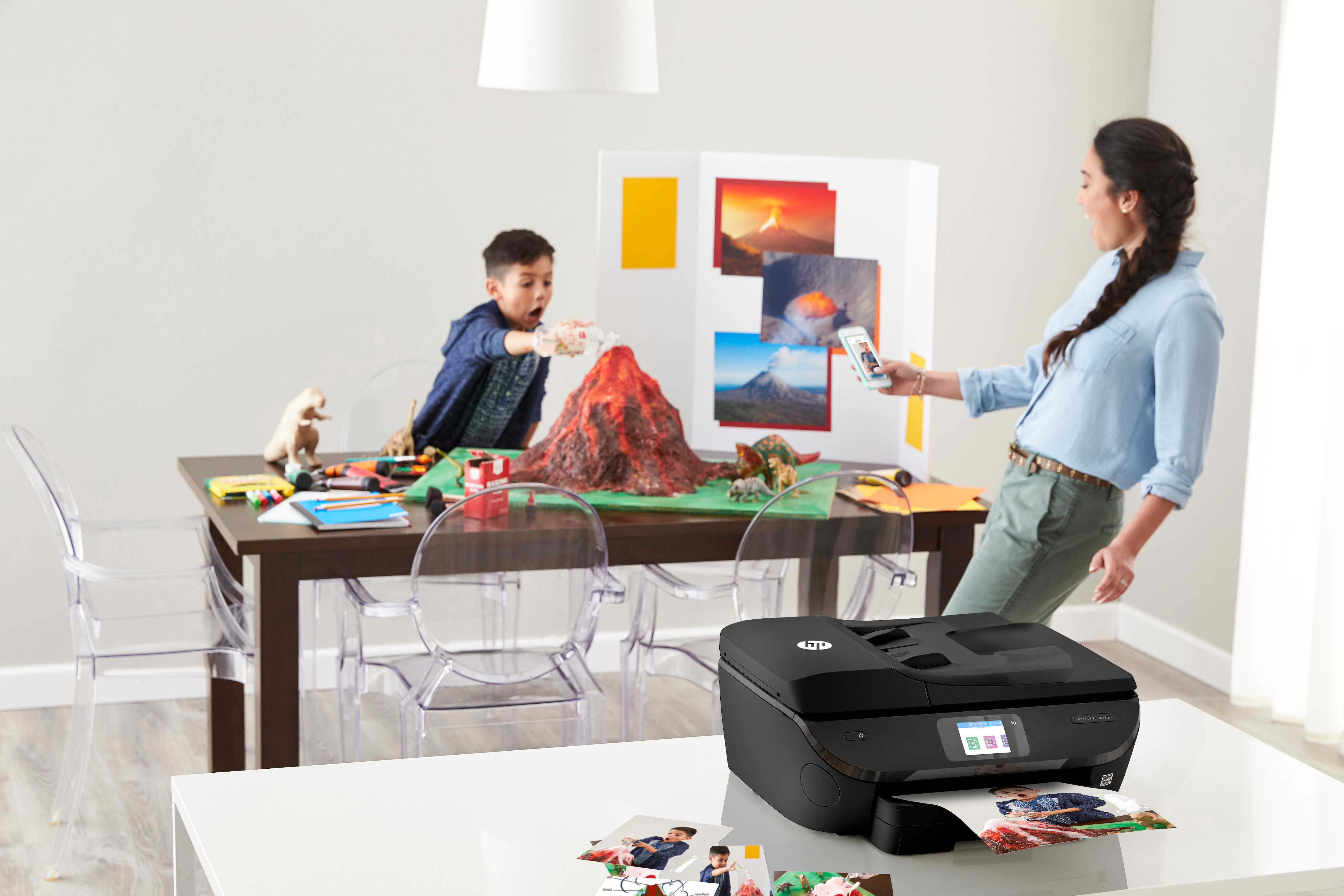 HP ENVY Photo Multifunktionsdrucker Netzwerkfähig Ink) 4-in-1 Inkjet Thermal (Instant 7830 WLAN