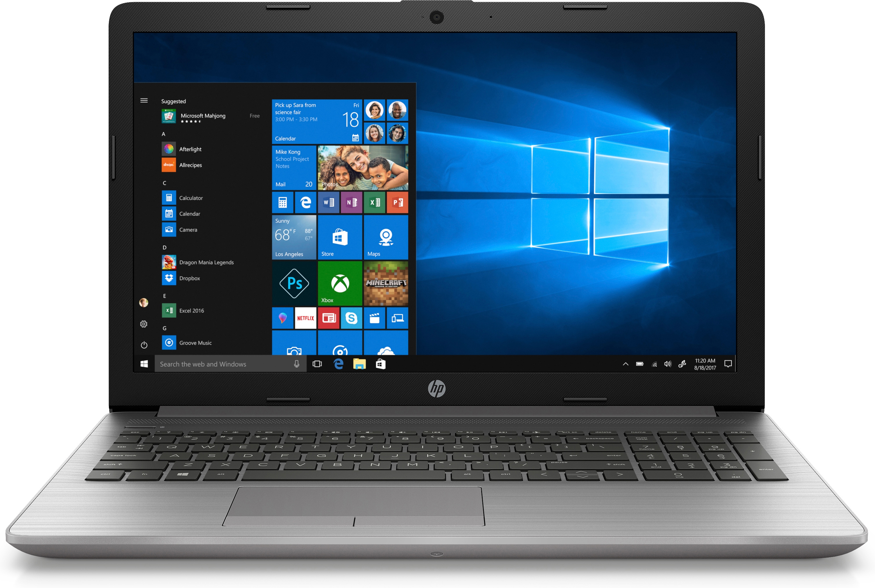 HP - B2B 250 G7 - 15,6 Zoll - Intel® Core™ i3 i3-7020U - 8 GB - 256 GB