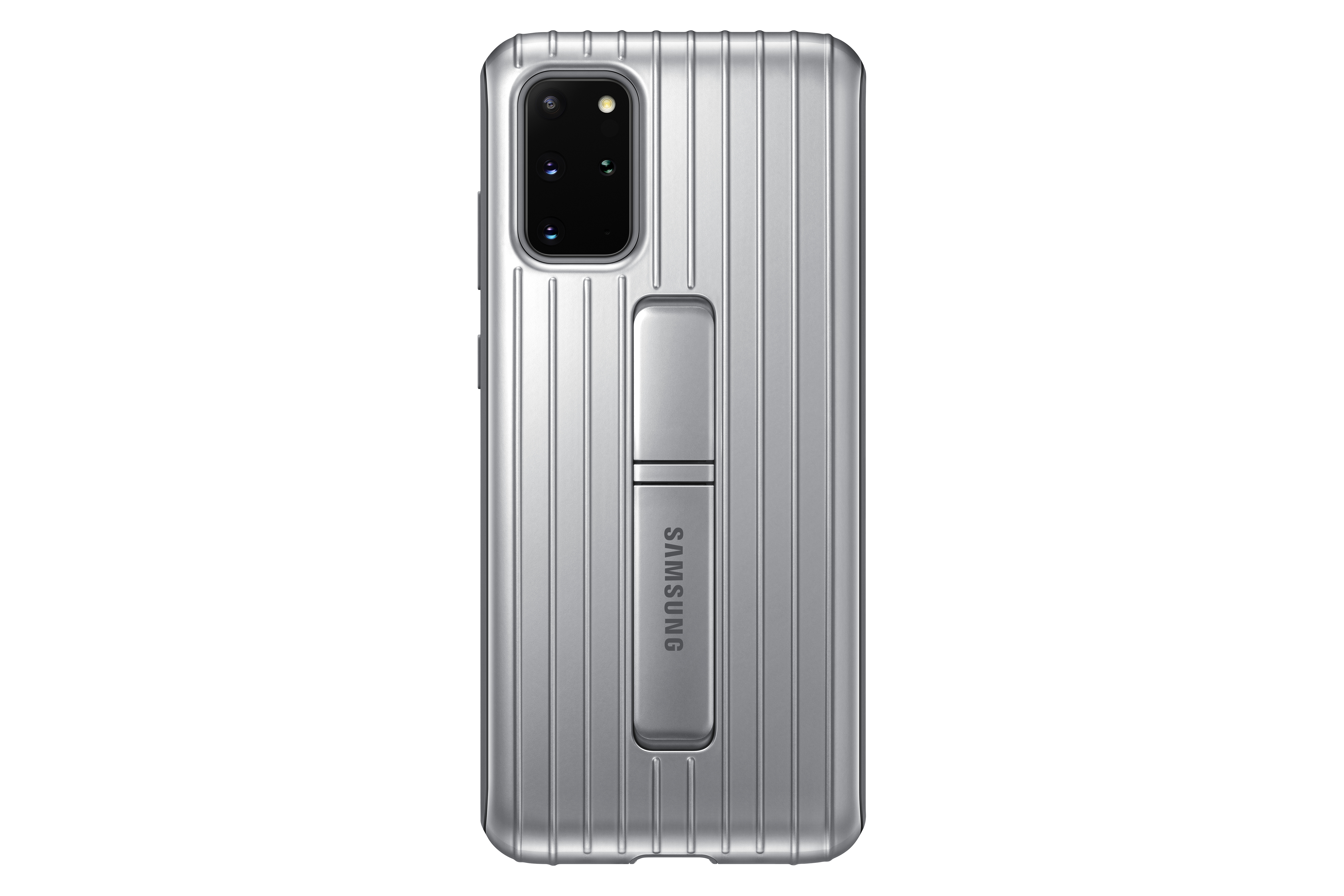 Funda - Samsung Protective Standing Cover, para Samsung Galaxy S20+, Con pestaña para apoyo, Gris