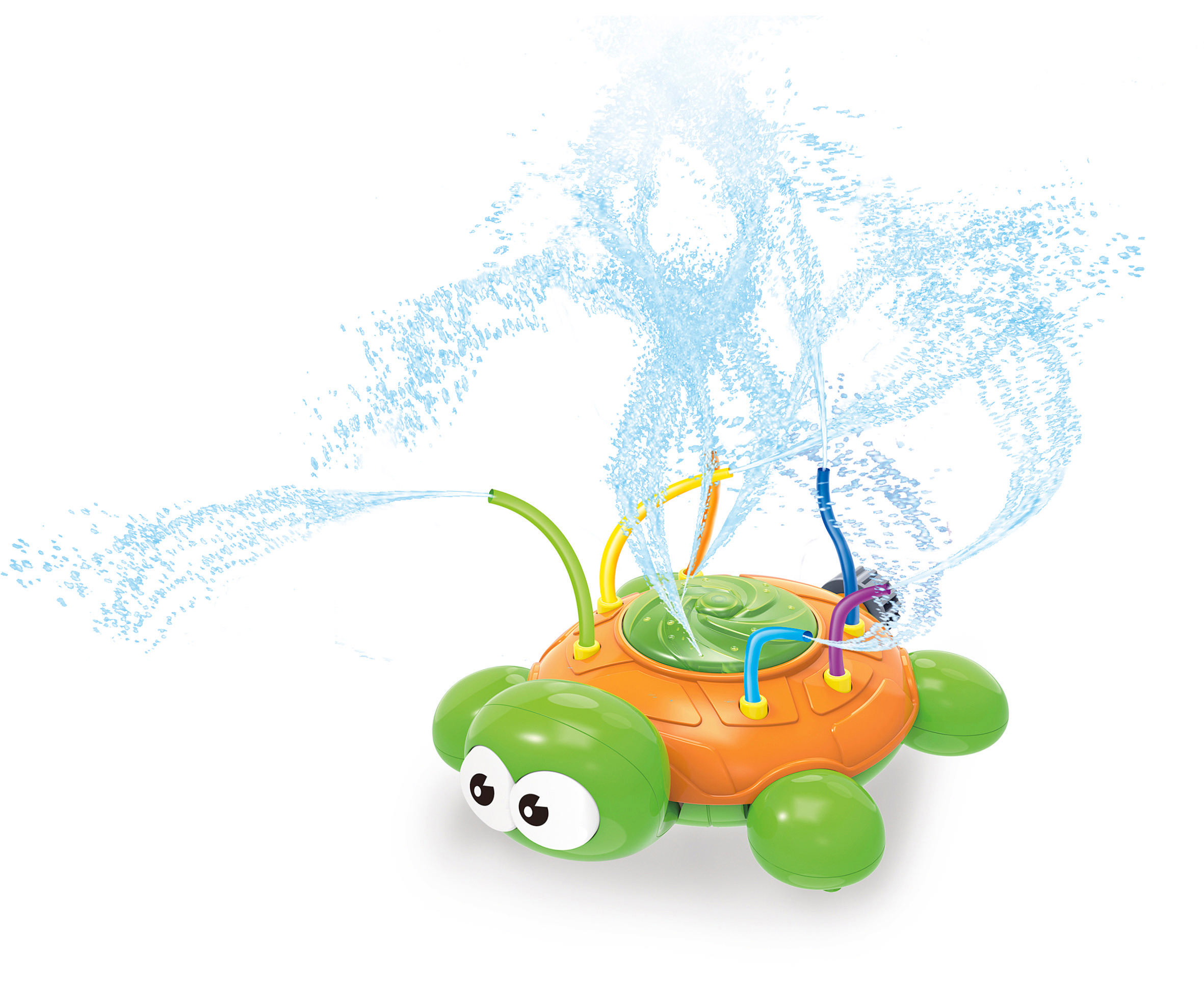 JAMARA Mc Fizz Wassersprinkler Grün/Gelb Wasserspielzeug Schildkröte
