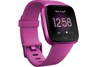 FITBIT Versa Lite - Montre connectée (S: 140 mm -180 mm, L: 180 mm - 220 mm, Silicone, Magenta.)