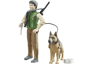 BRUDER Förster mit Hund und Ausrüstung Spielzeugset Braun/Grün