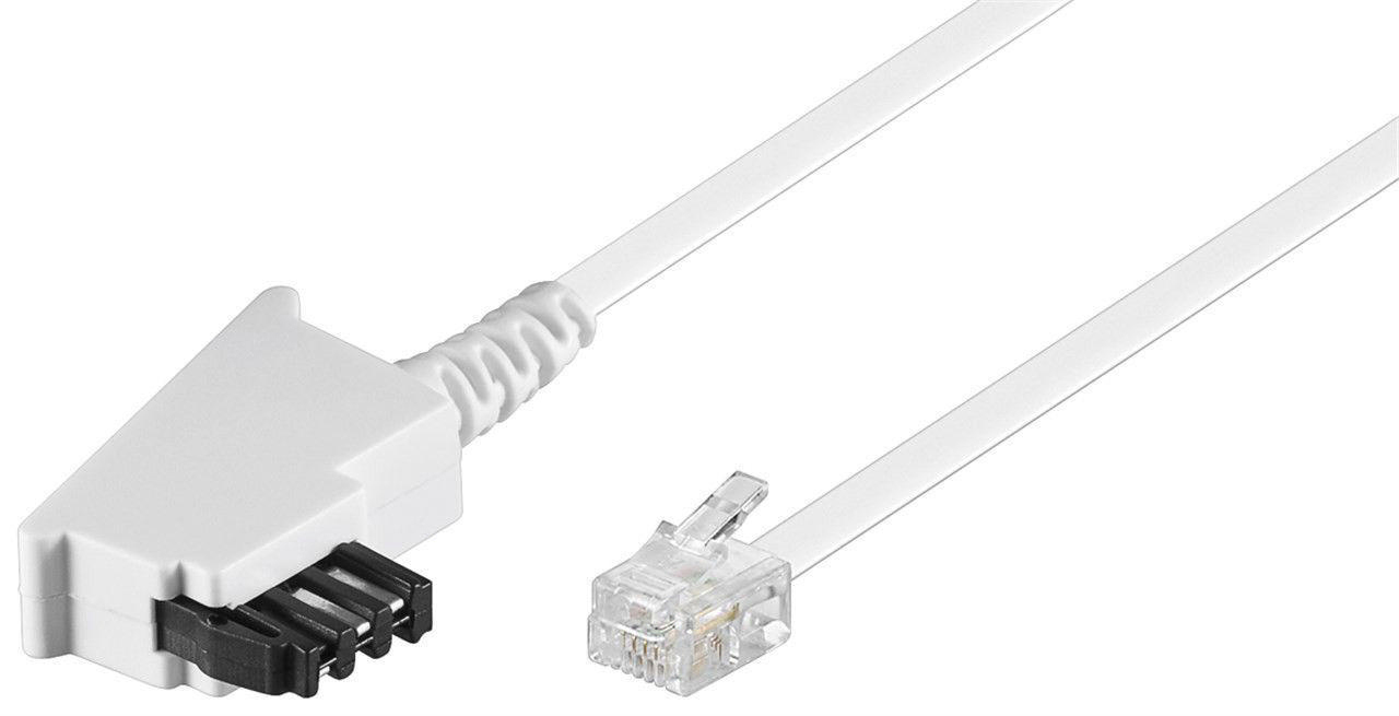 GOOBAY TAE-F-Stecker auf RJ11/RJ14-Stecker, Anschlusskabel, 3 m